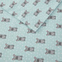 True North by Sleep Philosophy Cozy Flannel Aqua French Bulldog Printed Sheet Set