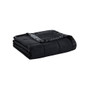 Madison Park Windom Black Lightweight Down Alternative Blanket with Satin Trim