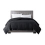 Madison Park Windom Black Lightweight Down Alternative Blanket with Satin Trim