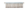 Madison Park Serene Blue Embroidered Window Valance