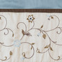 Madison Park Serene Blue Embroidered Window Valance