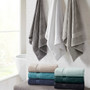 Madison Park Signature  Black Ultra-Soft 100% Cotton Absorbent Towel Set