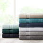 Madison Park Signature  Black Ultra-Soft 100% Cotton Absorbent Towel Set