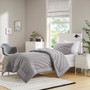 Urban Habitat Juniper Gray Poly Jersey Puffy Comforter Set