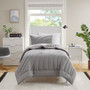 Urban Habitat Juniper Gray Poly Jersey Puffy Comforter Set