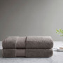 Madison Park Signature  Charcoal 100% Cotton Bath Sheet 2 pcs Set