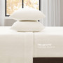 True North by Sleep Philosophy Micro Fleece Ivory Sheet Set