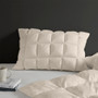 Madison Park Stay Puffed Tan Overfilled Pillow Protector Single pcs