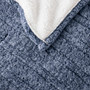 True North by Sleep Philosophy Marbled Sherpa Blue Heated Throw