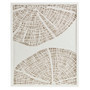 Madison Park Solana Off-White Framed Abstract Coastal Rice Shadowbox Wall Decor
