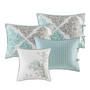 Madison Park Claire Aqua 6 Piece Reversible Daybed Cover Set