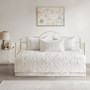Madison Park Sabrina Off-White 5 Piece Tufted Cotton Chenille Daybed Set