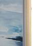 Madison Park Sparkling Sea Blue Framed Glass and Single Matted Abstract Landscape Coastal Wall Art