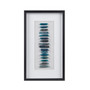 INK+IVY Cerulean Stones Blue Framed Blue Agate Shadowbox Wall Decor Panel