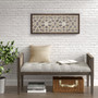 Madison Park Damask Wood Panel Wood Two-tone Geometric Wall Decor