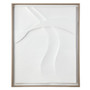 INK+IVY Paths Collide Off-White Textured Framed Carved Resin Dimensional Wall D??cor