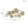 Madison Park Legion Multi Multi-colored Geometric Metal Discs Wall Decor