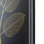 Martha Stewart Black/Gold Gold Metallic Leaf Panel Framed Graphic Wall Decor 3-Piece Set