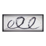 Madison Park Abstract Ambit Black Framed Glass Wall Art