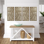 Madison Park Birch Palms Dark Brown Two-tone 2-piece Wood Panel Wall Decor Set