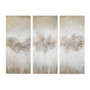 Madison Park Taupe Luminous Taupe Heavily Embellished 3-piece Canvas Wall Art Set