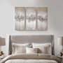 Madison Park Taupe Luminous Taupe Heavily Embellished 3-piece Canvas Wall Art Set