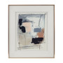 Madison Park Abstract Reveal Neutral Framed Glass and Gallery Matted Wall Art