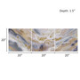 Madison Park Shimmering Symphony Multi Glitter and Gold Foil Abstract Triptych 3-piece Canvas Wall Art Set