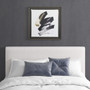 Madison Park Abstract Talon Black Framed Glass and Single Matted Foiled Deckle Edge Wall Art