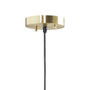 INK+IVY saben Gold/White 2-Tier Layered Shade Pendant