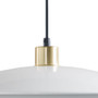 INK+IVY saben Gold/White 2-Tier Layered Shade Pendant