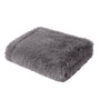 Madison Park Haven Grey Faux Fur Throw 50x60"