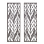 Madison Park Florian Reclaimed Grey Grey Laser Cut Wood 2-piece Panel Wall Decor Set