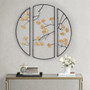 Madison Park Golden Gingko Leaves Black/Gold 3-piece Metal Wall Decor Set