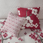 N Natori Cherry Blossom Red Square Pillow N Natori Cherry Blossom Red Square Pillow