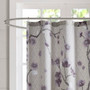 Madison Park Holly Purple Cotton Shower Curtain