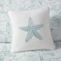 Harbor House Maya Bay White Square Pillow