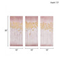 Madison Park Twilight Forest Blush Gold Foil Abstract 3-piece Canvas Wall Art Set