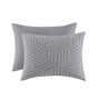 Urban Habitat Bentley Grey-Blue 3 Piece Matelasse Jacquard Comforter Set