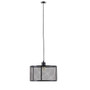 INK+IVY Jaxson Black Metal Mesh Pendant