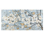 Madison Park Luminous Bloom Blue Gold Foil and Hand Embellished Floral Canvas Wall Art
