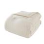 Urban Habitat Wyatt Ivory 3 Piece Knitted Jersey Comforter Set