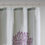 Madison Park Essentials Maible Purple Printed Floral Shower Curtain