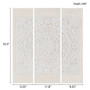 Madison Park White Mandala Offwhite Triptych 3-piece Dimensional Resin Canvas Wall Art Set