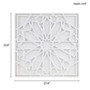 Madison Park Boho Notion White White Medallion Wood Wall Decor