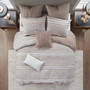 INK+IVY Kerala Taupe Cotton Square Pillow