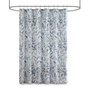 Madison Park Essentials Sofia Blue Botanical Printed Shower Curtain