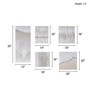 Madison Park Natural Essence Neutral Hand Embellished Abstract 5-piece Gallery Canvas Wall Art Set