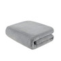 Madison Park Bristol Grey Solid Premium Faux Fur Throw