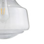 Hampton Hill Elm Smoke Grey Bell-Shaped Glass Pendant